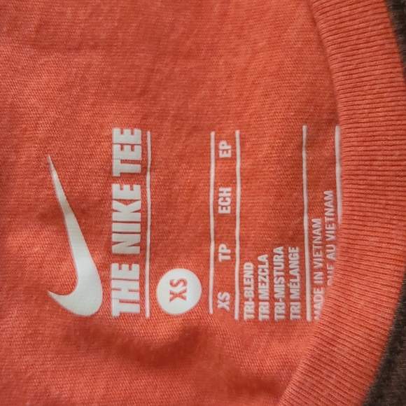 Nike XS orange brown Oregon State Beavers short sleeve crewneck tee shirt - Picture 3 of 3